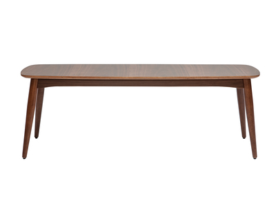 Banc vintage bois fonc&eacute; noyer L130 cm NORDECO