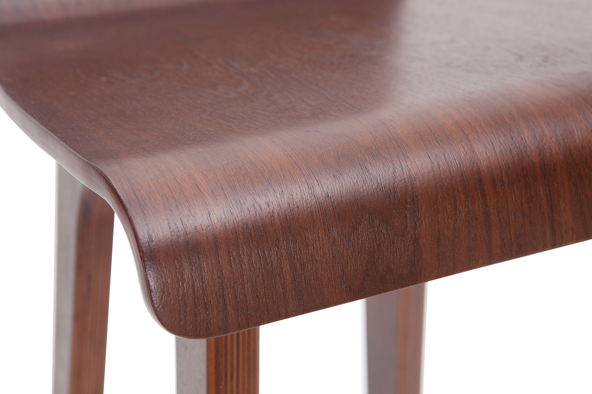 Chaise de bar bois fonc� 75 cm BALTIK