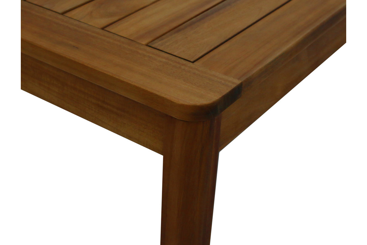 Table de jardin carr�e en bois massif L147 cm AKIS